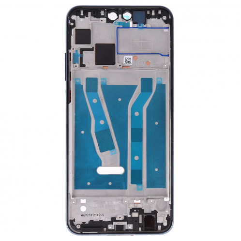 Plaque de lunette de cadre LCD de boîtier avant avec touches latérales pour Huawei Y9 (2019) (Noir) SH615B1191-06