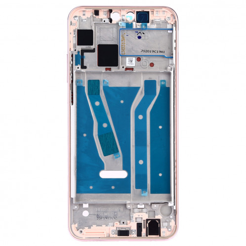 Plaque de cadre avant pour boîtier LCD avec touches latérales pour Huawei Y9 (2019) (rose) SH615F1033-06