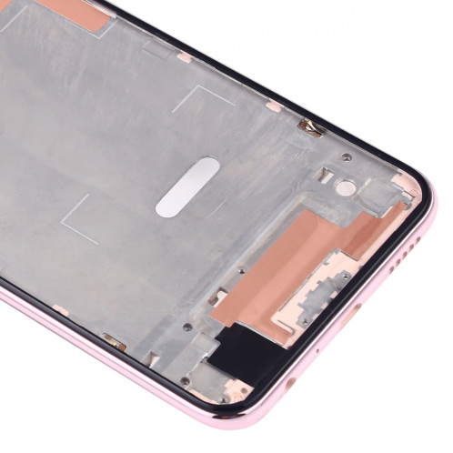 Plaque de cadre avant pour boîtier LCD avec touches latérales pour Huawei Y9 (2019) (rose) SH615F1033-06