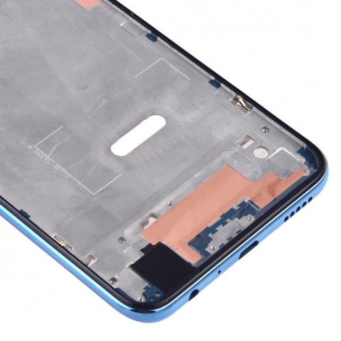 Plaque de cadre avant pour boîtier LCD avec touches latérales pour Huawei Y9 (2019) (bleu) SH615L832-06