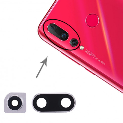 Cache-objectif pour appareil photo Huawei Nova 4 (Argent) SH619S1055-05