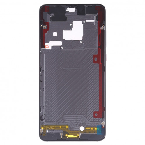 Plaque de lunette de cadre LCD de boîtier avant avec touches latérales pour Huawei Mate 20 (Noir) SH624B1730-06