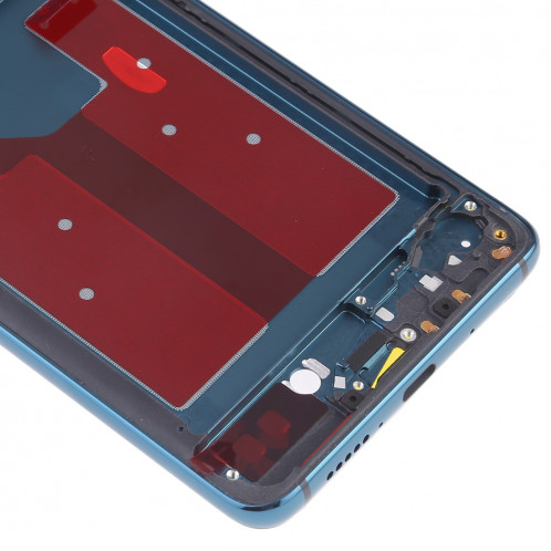 Plaque de cadre avant pour boîtier LCD avec touches latérales pour Huawei Mate 20 (bleu) SH624L957-06