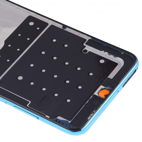 Plaque de lunette de cadre LCD de boîtier avant avec touches latérales pour Huawei P30 Lite (bleu) SH628L1596-06
