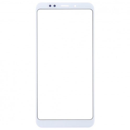 Écran avant lentille en verre pour Xiaomi Redmi 5 Plus (blanc) SH636W817-06