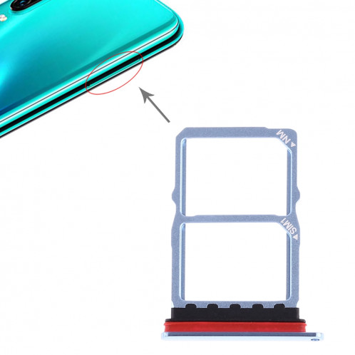 Bac à cartes SIM + Bac à cartes SIM pour Huawei P30 (bleu) SH643L919-05