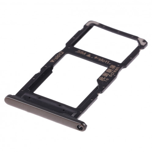 Plateau pour carte SIM + Plateau pour carte SIM / Plateau pour carte Micro SD pour Huawei P Smart + 2019 (Noir) SH645B1315-05