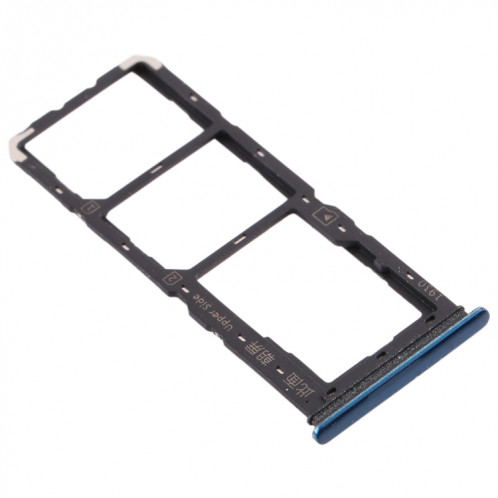 Pour vivo Y3 plateau de carte SIM + plateau de carte SIM + plateau de carte Micro SD (bleu foncé) SH653D404-05