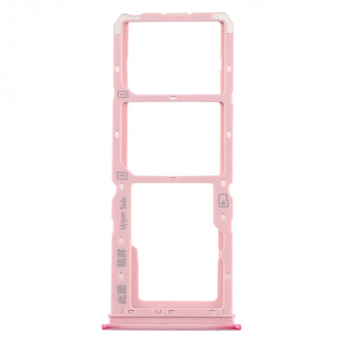 Pour vivo Y3 plateau de carte SIM + plateau de carte SIM + plateau de carte Micro SD (rouge) SH653R934-05