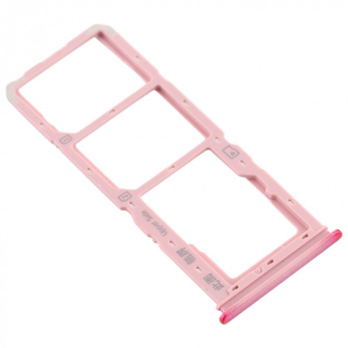 Pour vivo Y3 plateau de carte SIM + plateau de carte SIM + plateau de carte Micro SD (rouge) SH653R934-05