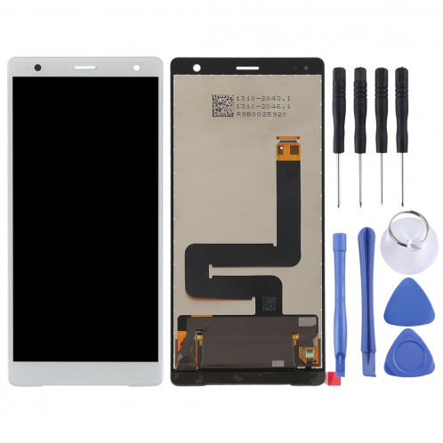 Ecran LCD et assemblée de numérisation complète (d'origine) pour Sony Xperia XZ2 (blanc) SH64WL1652-06