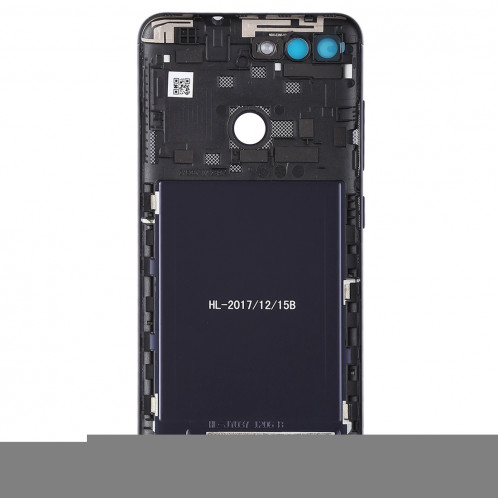 Coque arrière avec objectif d'appareil photo et touches latérales pour Asus Zenfone Max Plus (M1) / ZB570TL (noir) SH27BL1177-06