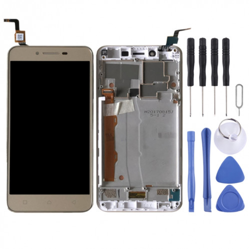 Écran LCD OEM pour Lenovo Vibe K5 A6020A40 Assemblage complet du numériseur avec cadre (Or) SH746J704-04