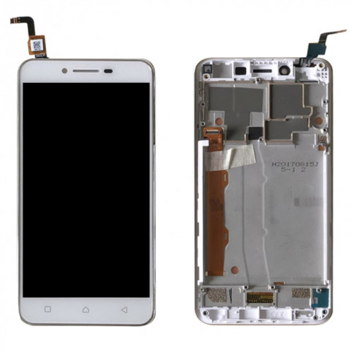 Écran LCD OEM pour Lenovo Vibe K5 A6020A40 Assemblage complet du numériseur avec cadre (Blanc) SH746W230-04