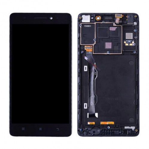 Ecran LCD et numériseur Assemblage complet avec cadre pour Lenovo K3 Note / K50-T5 (noir) SH747B848-04