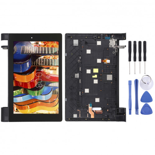 Écran LCD et numériseur Assemblage complet avec cadre pour Lenovo Yoga Tab 3 8.0 YT3-850M (noir) SH62BL419-06