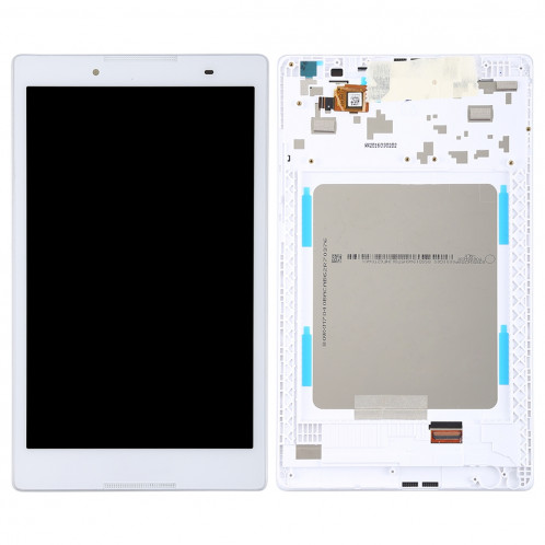 Ecran LCD et numériseur Assemblage complet avec cadre pour Lenovo Tab 2 A8-50 A8-50F A8-50LC (blanc) SH63WL798-06