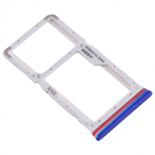 Plateau Carte SIM + Plateau Carte SIM / Micro SD pour Xiaomi Redmi K30 4G (Bleu) SH963L1386-05