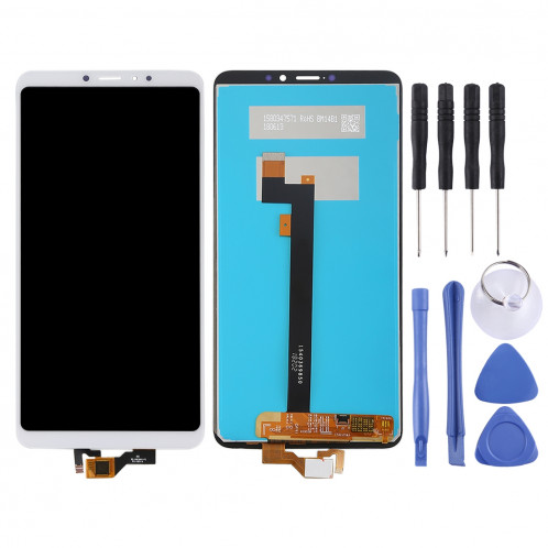 Ecran LCD et Digitizer Full Assembly pour Xiaomi Mi Max 3 (Blanc) SH967W1950-06