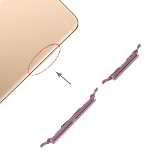Pour les touches latérales OPPO A37 (or rose) SH31RG1475-05
