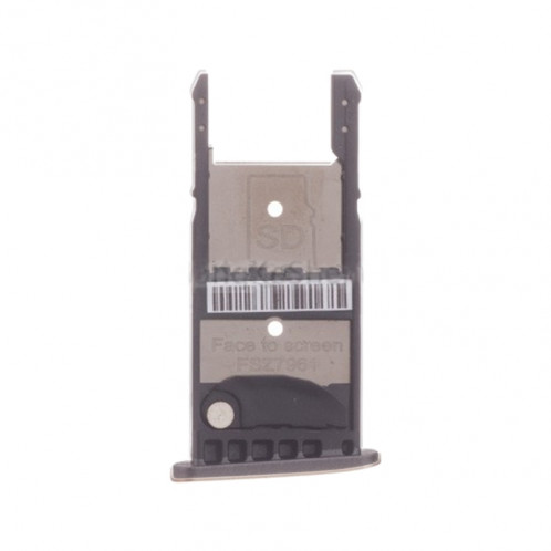 Plateau pour carte SIM + plateau pour carte Micro SD pour Motorola Moto G5 Plus (Noir) SH080B1098-04