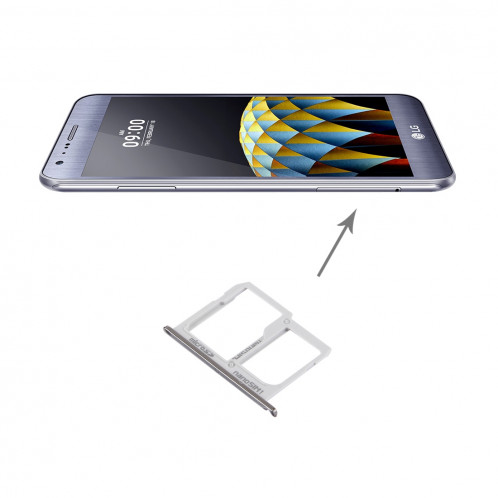 iPartsAcheter pour LG X Cam / K580 Carte SIM + Micro SD / Carte SIM Plateau (Argent) SI092S1873-05