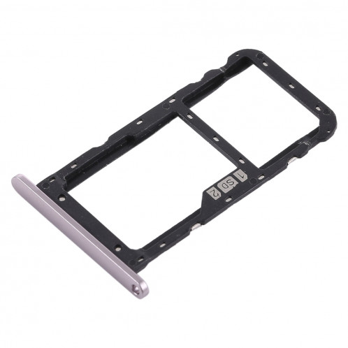 Plateau pour carte SIM + Plateau pour carte SIM / Plateau pour carte Micro SD pour Asus Zenfone 5 ZE620KL (Argent) SH108S1792-05