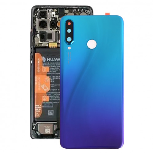 Cache batterie d'origine avec lentille de caméra pour Huawei P30 Lite (48MP) (Twilight Blue) SH1TBL745-06