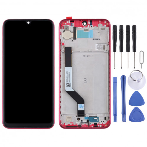 Ecran LCD et Digitaliseur Complet avec Cadre pour Xiaomi Redmi Note 7 / Redmi Note 7 Pro (Rouge) SH365R1313-06