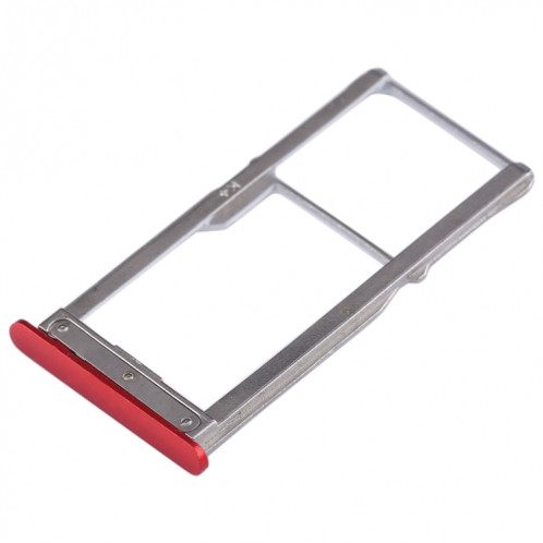 Pour Meizu 15 Plateau de carte SIM + Plateau de carte SIM / Plateau de carte Micro SD (Rouge) SH367R126-05