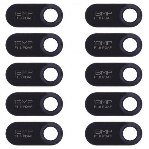 Objectif de caméra arrière 10 PCS pour Huawei Y6 Pro (2019) / Y6 (2019) (Noir) SH382B1532-04
