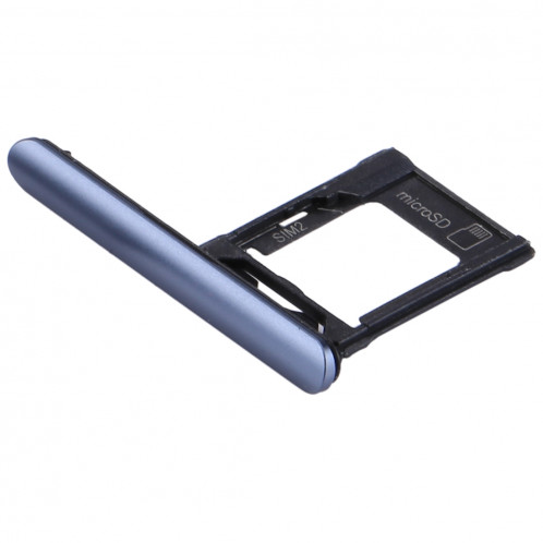 pour Sony Xperia XZ1 SIM / Micro Carte SD, Double Plateau (Bleu) SP565L1298-05