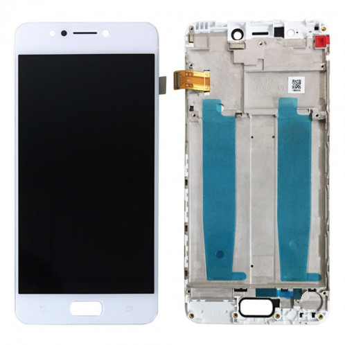 Ecran LCD et assemblée complète de numérisation avec cadre pour Asus Zenfone 4 Max ZC520KL X00HD (Blanc) SH579W310-04