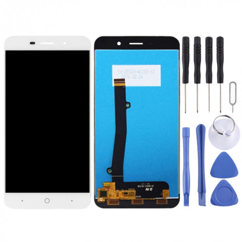 Écran LCD OEM pour ZTE Blade A602 avec ensemble complet de numériseur (blanc) SH585W1902-05