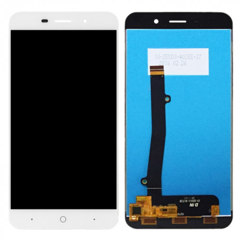 Écran LCD OEM pour ZTE Blade A602 avec ensemble complet de numériseur (blanc) SH585W1902-05