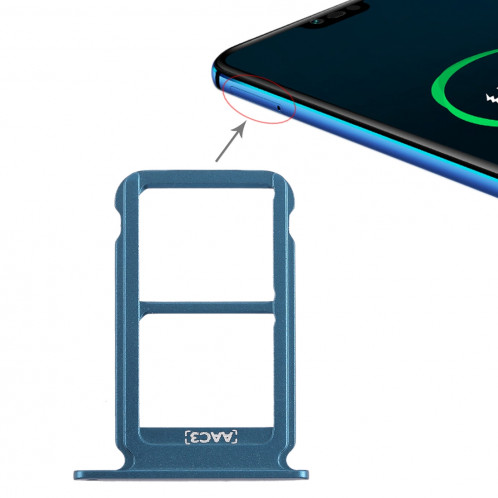 Bac à cartes SIM pour Huawei Honor 10 (violet) SH623P1963-05