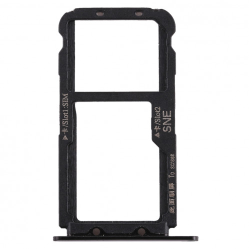 Bac à cartes SIM pour Huawei Mate 20 Lite / Maimang 7 (Noir) SH628B1979-05