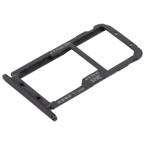 Bac à cartes SIM pour Huawei Mate 20 Lite / Maimang 7 (Noir) SH628B1979-05