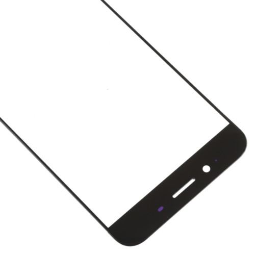 Pour OPPO R9s lentille extérieure en verre de l'écran avant (noir) SH659B1295-05