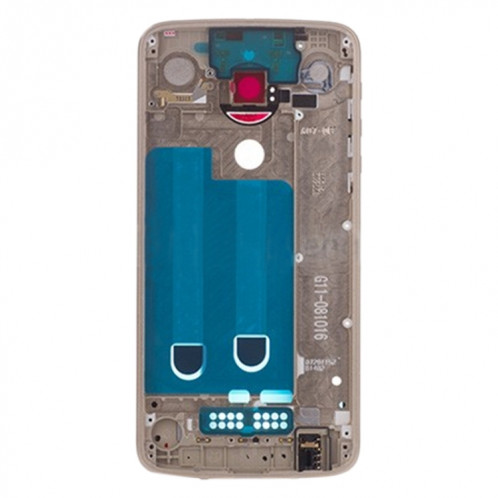Plaque de cadre intermédiaire pour Motorola Moto Z Play XT1635 (Or) SH836J1149-04