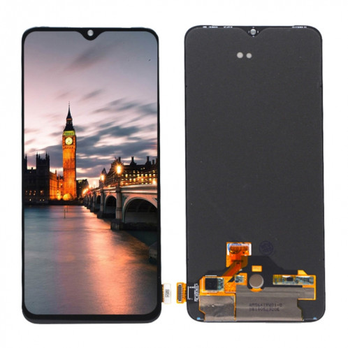 Pour OnePlus 7 Original AMOLED Material LCD Screen and Digitizer Full Assembly (Noir) SH916B578-05