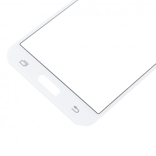 iPartsAcheter pour Samsung Galaxy J5 / J500 Lentille extérieure en verre (Blanc) SI01WL151-08