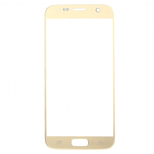 iPartsAcheter pour Samsung Galaxy S7 / G930 Lentille extérieure en verre (Gold) SI03JL1033-07