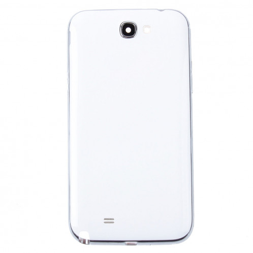 iPartsAcheter pour Samsung Galaxy Note II / N7100 cadre moyen lunette + couvercle arrière de la batterie (blanc) SI62WL1861-06