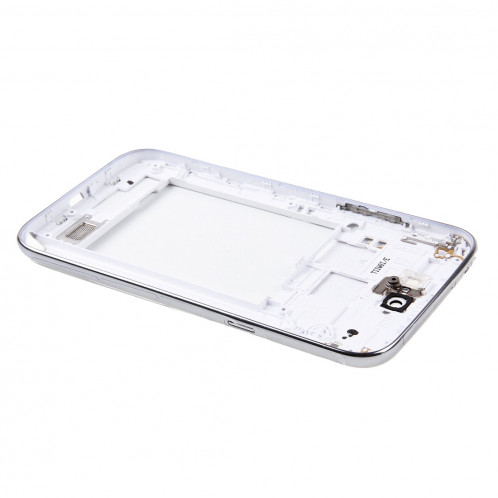 iPartsAcheter pour Samsung Galaxy Note II / N7100 cadre moyen lunette + couvercle arrière de la batterie (blanc) SI62WL1861-06