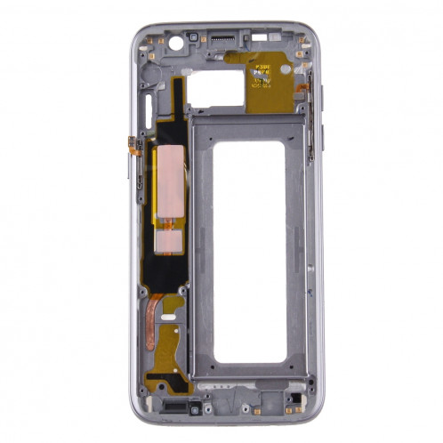 iPartsAcheter pour Samsung Galaxy S7 Edge / G935 Boîtier Avant LCD Cadre Lunette (Gris) SI073H824-06