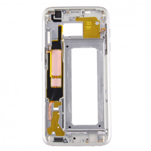 iPartsAcheter pour Samsung Galaxy S7 Edge / G935 Boîtier Avant Cadre LCD Cadre Lunette (Argent) SI073S764-06