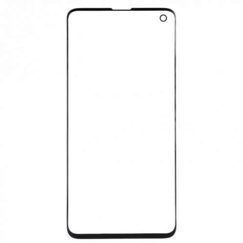 Pour Galaxy S10 lentille extérieure en verre d'écran avant d'origine (noir) SH101B1341-06