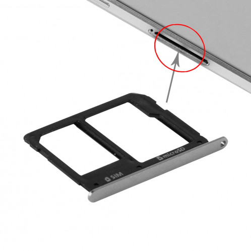 iPartsAcheter le plateau de la carte SIM et le remplacement de la carte Micro SD pour Samsung Galaxy A9 (2016) / A9000 (Noir) SI110B913-04