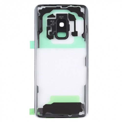 Pour Samsung Galaxy S9 G960F G960F/DS G960U G960W G9600 Couvercle arrière de batterie transparent avec couvercle d'objectif d'appareil photo (Transparent) SH28TL1710-06